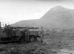 Enemy truck captured on Airstrip the Japanese were constructing at Holtz Bay, Attu Island